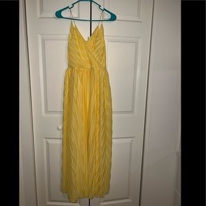 Only yellow maxi dress